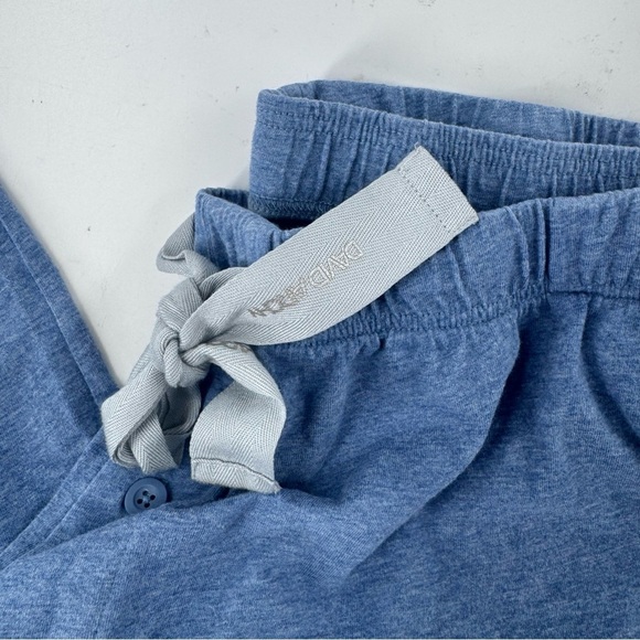 David Archy Blue luxury Relaxed Fit Pajama Pants for Casual Comfort - Picture 5 of 9